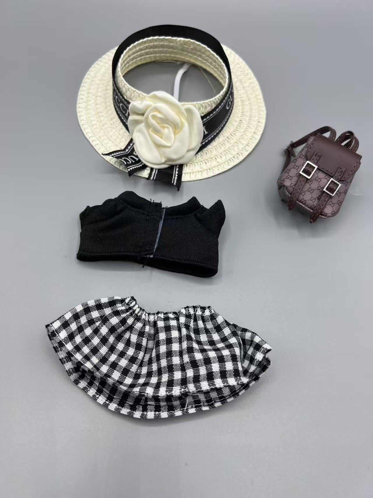 Popmart Labubu Dress Set + Hat + Backpack