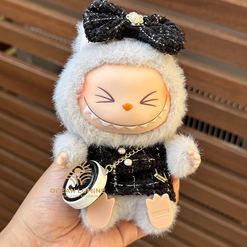 Popmart Labubu Clothes + White Rubber Purse