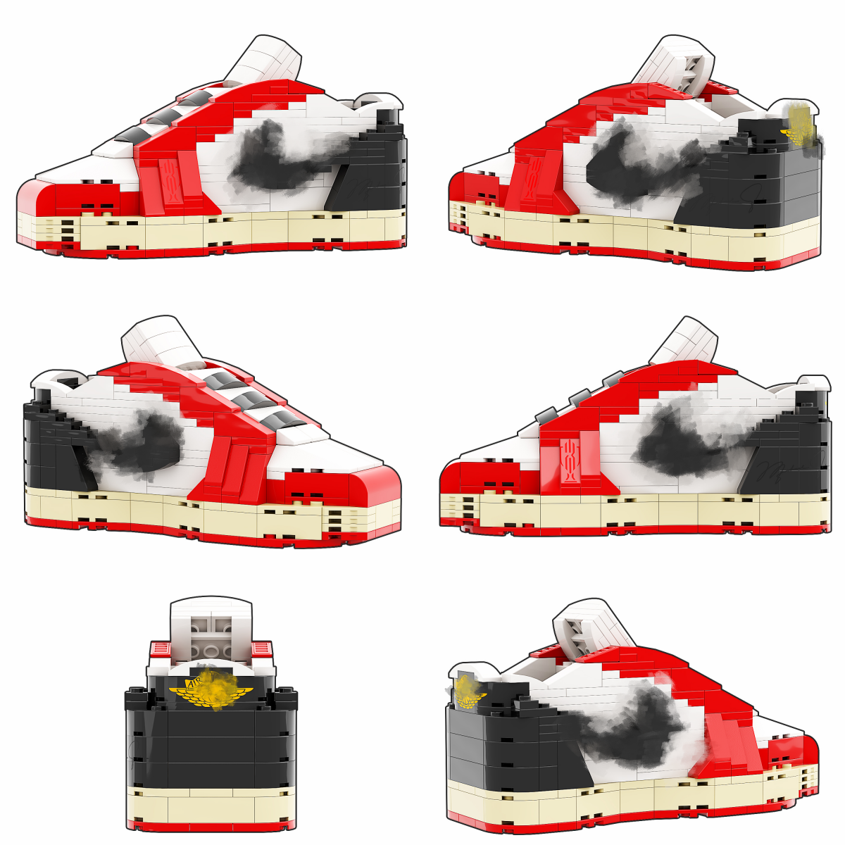 Artist Edition: AJ1 Low Trophy Room Sneaker Bricks