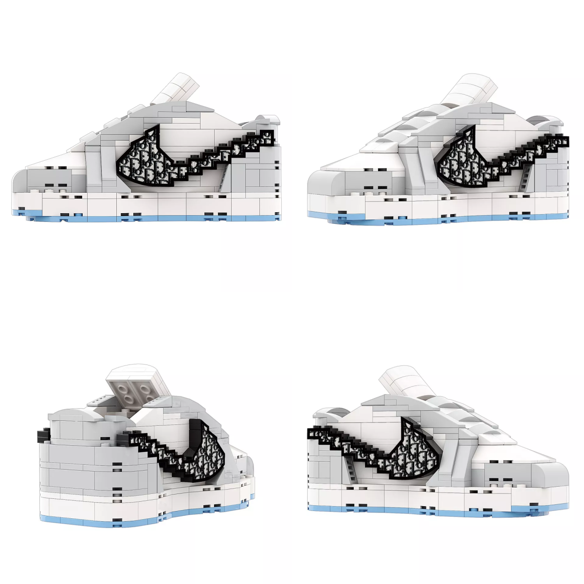 Artist Edition: AJ1 Low Designer Grey Sneaker Bricks