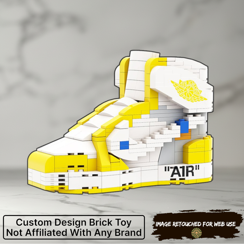 Artist Edition: AJ1 OW Canary Sneaker Bricks