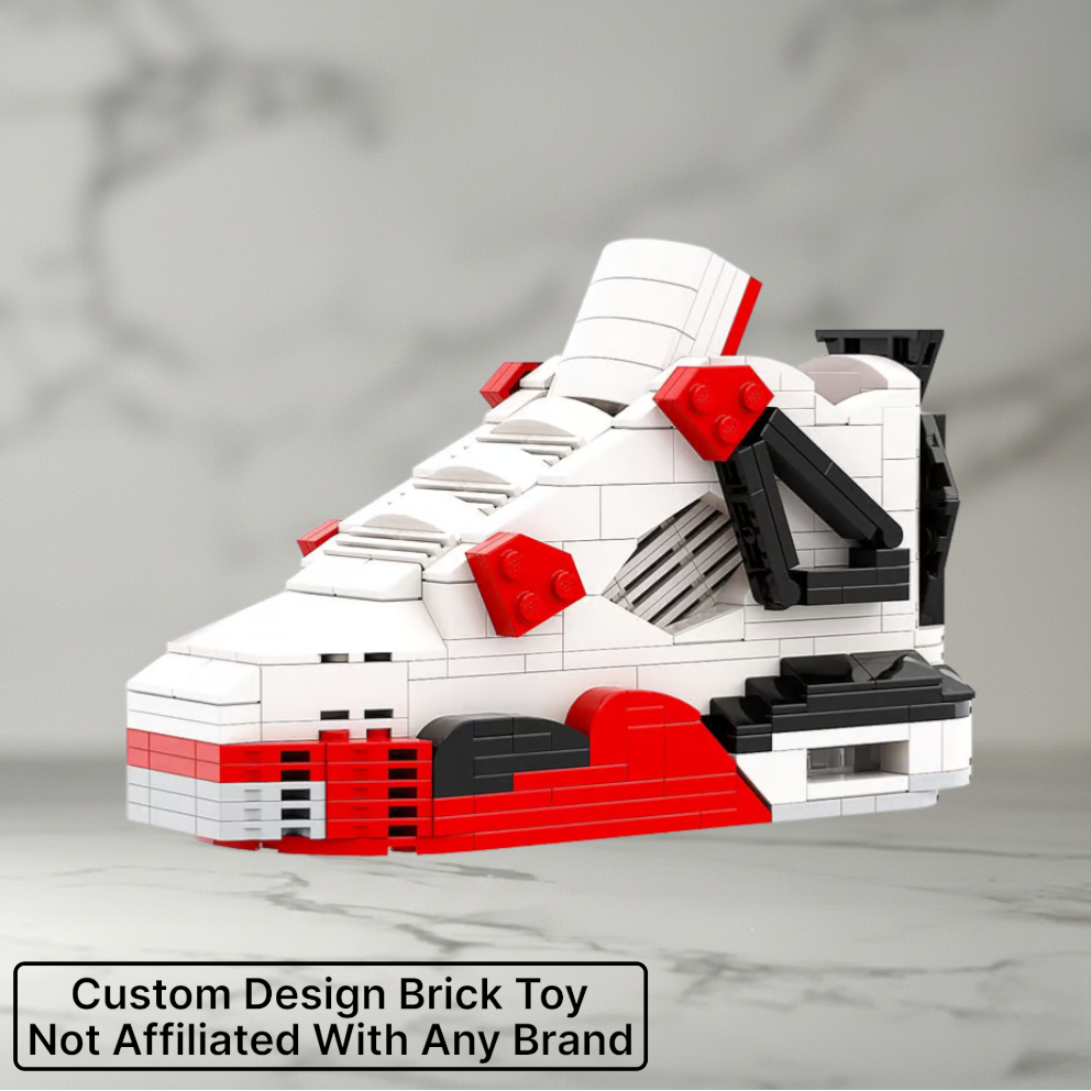 Artist Edition: AJ4 Fire Red Sneaker Bricks