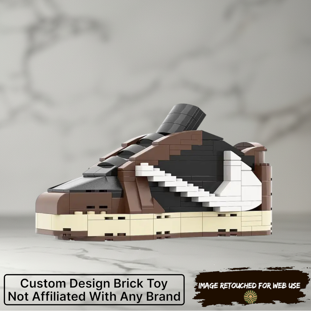 Artist Edition: AJ1 Low Dark Mocha Sneaker Bricks
