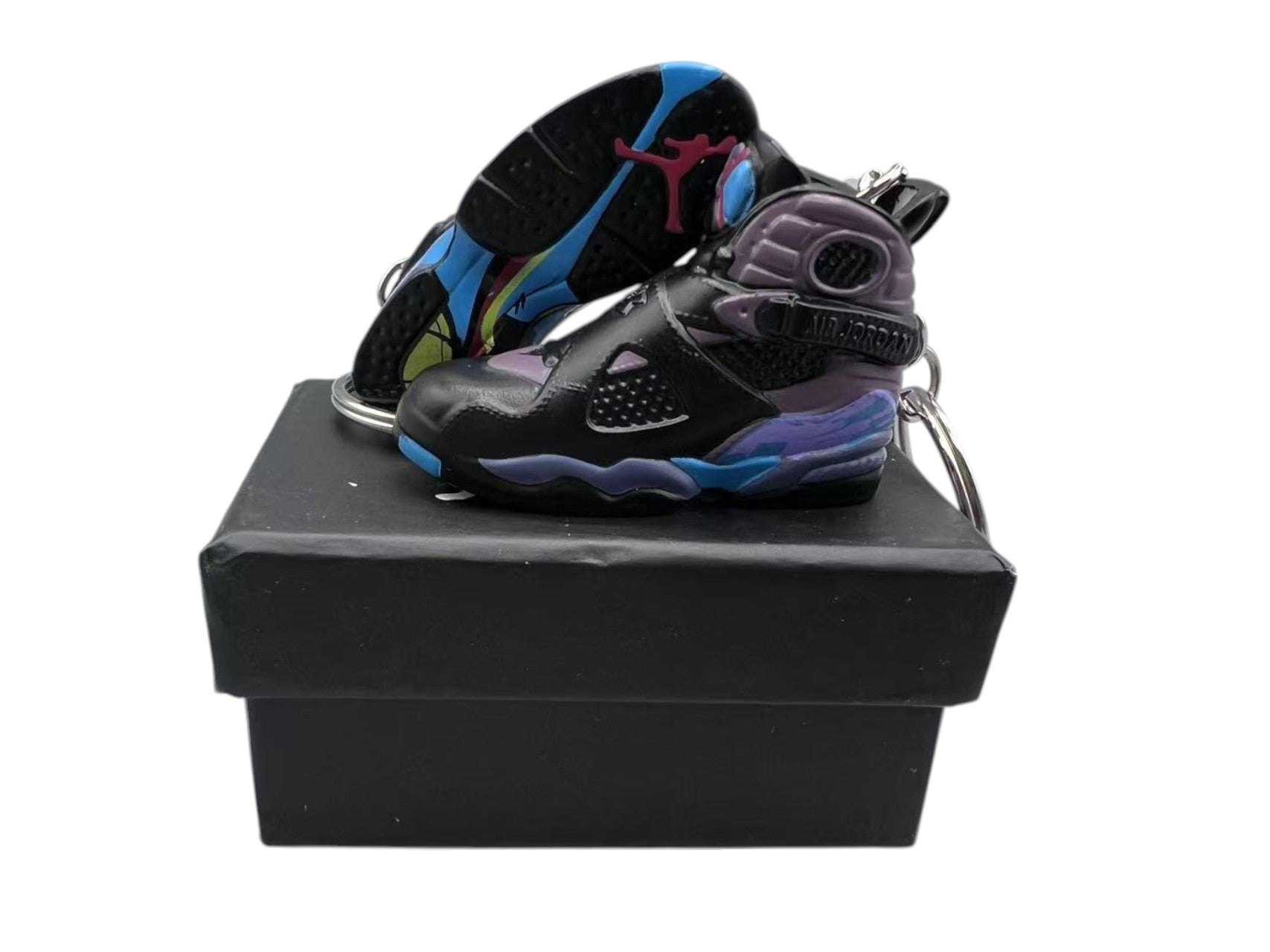 【Aqua】Air Jordan 8 Shoe Keychain image 0