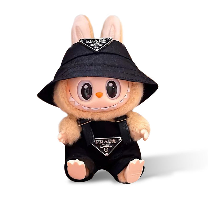 Black Overall Outfit for Labubu image 0