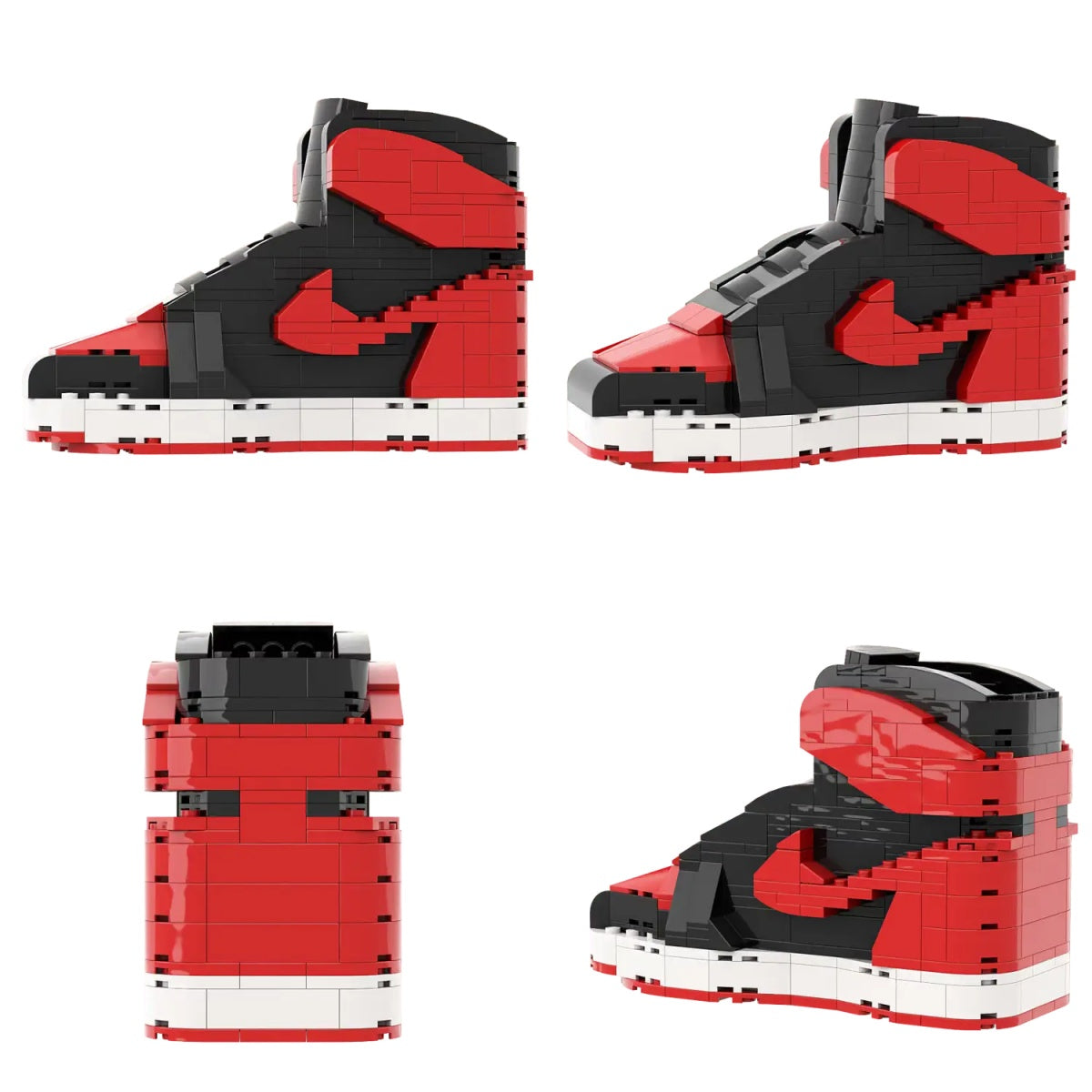 【Bred】Air Jordan 1 Bricks/Building Blocks/None Lego But Compatible image 4