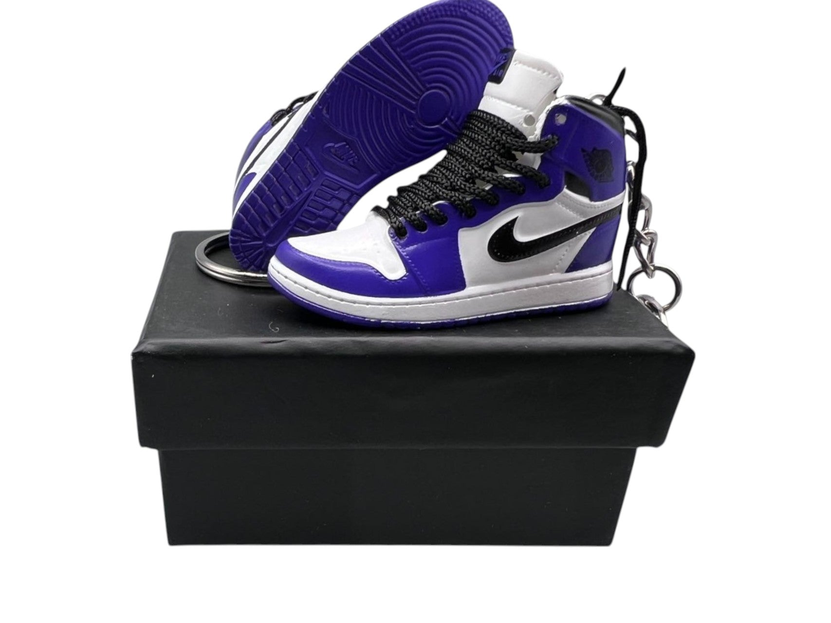 【Court Purple 2.0】Jordan 1 Shoe Keychain image 0