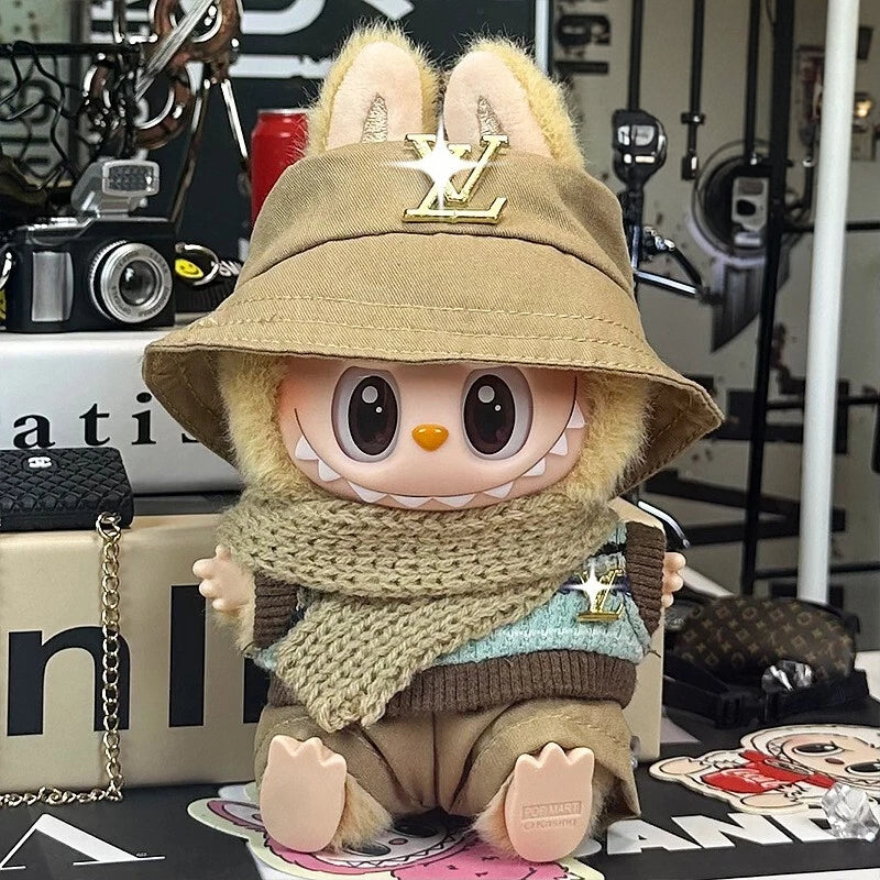 Brown Clothes Set For Popmart Labubu image 0
