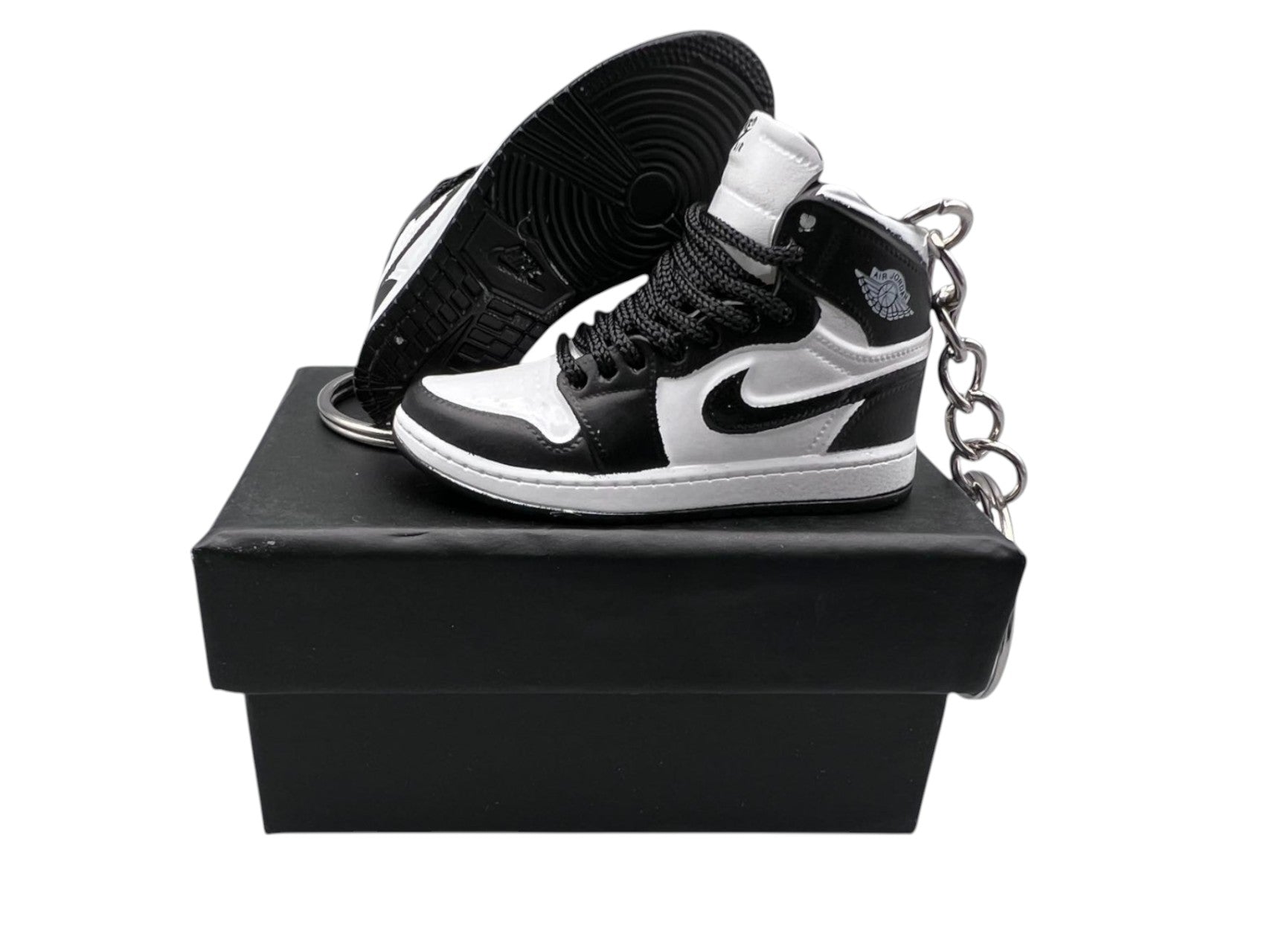 【85 OG Black White】Jordan 1 Shoe Keychain image 0