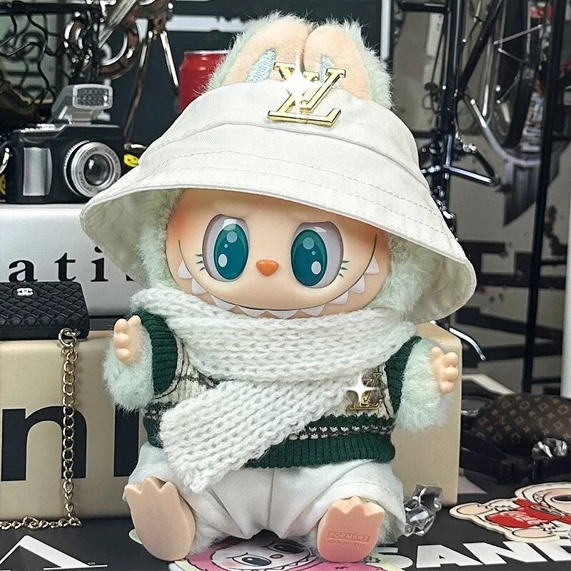White Clothes Set For Popmart Labubu image 0