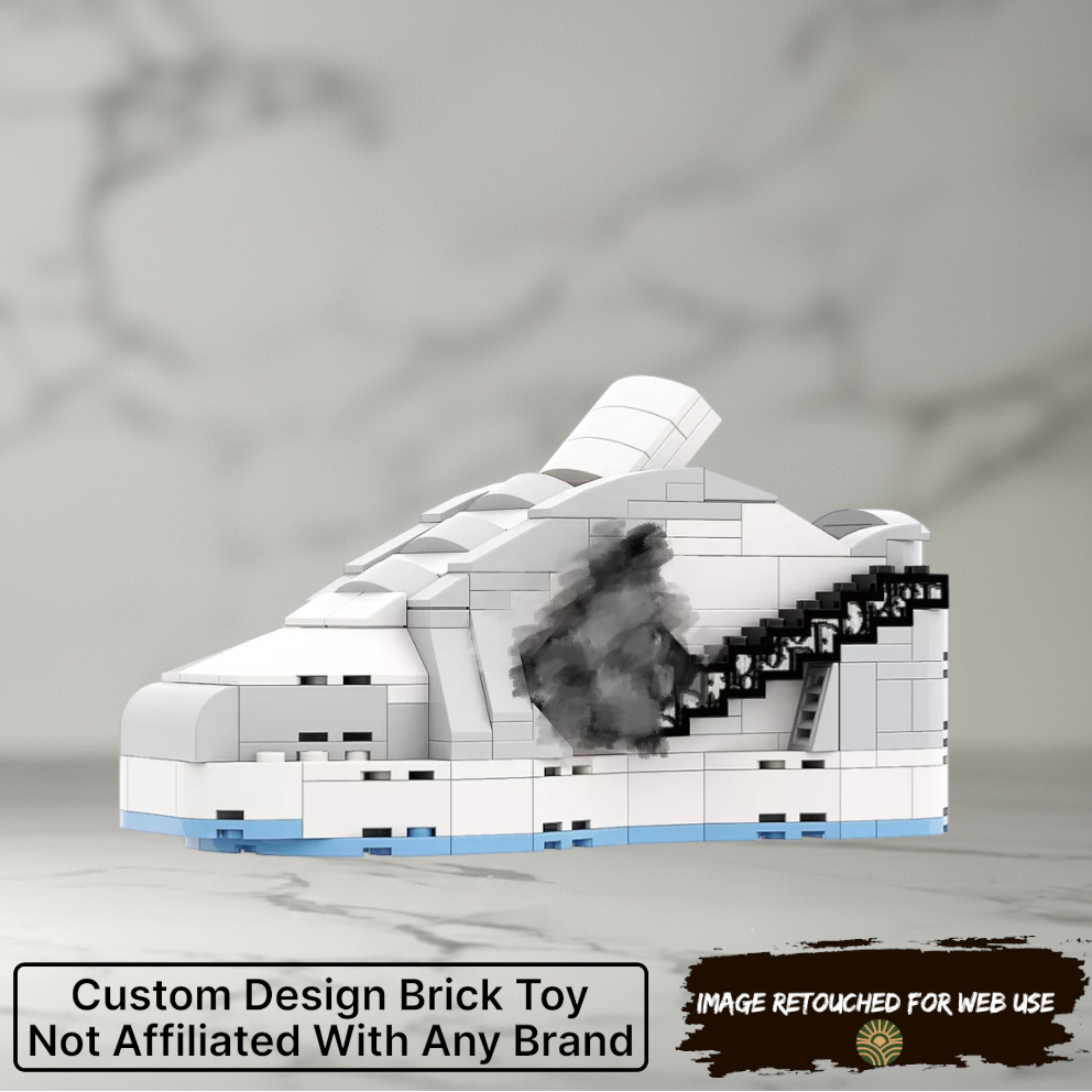 Artist Edition: AJ1 Low Designer Grey Sneaker Bricks