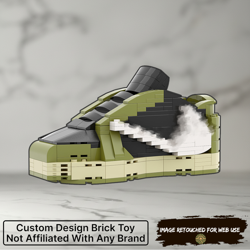 Artist Edition: AJ1 Low TS Olive Sneaker Bricks