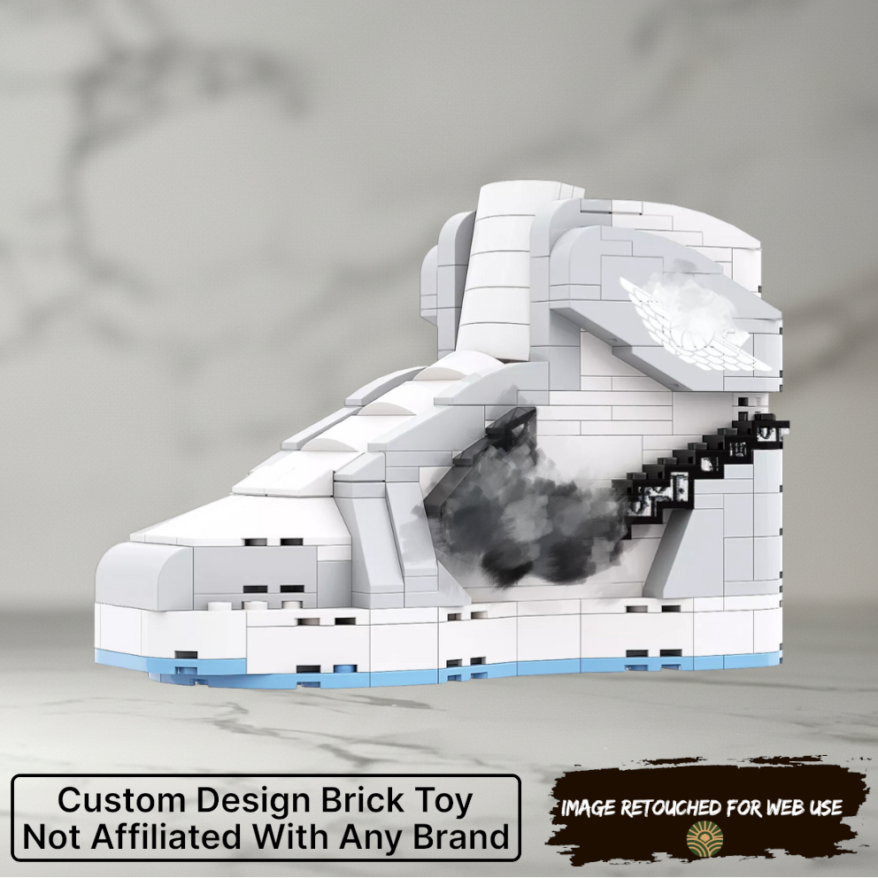 Artist Edition: AJ1 Designer Grey High Top Sneaker Bricks