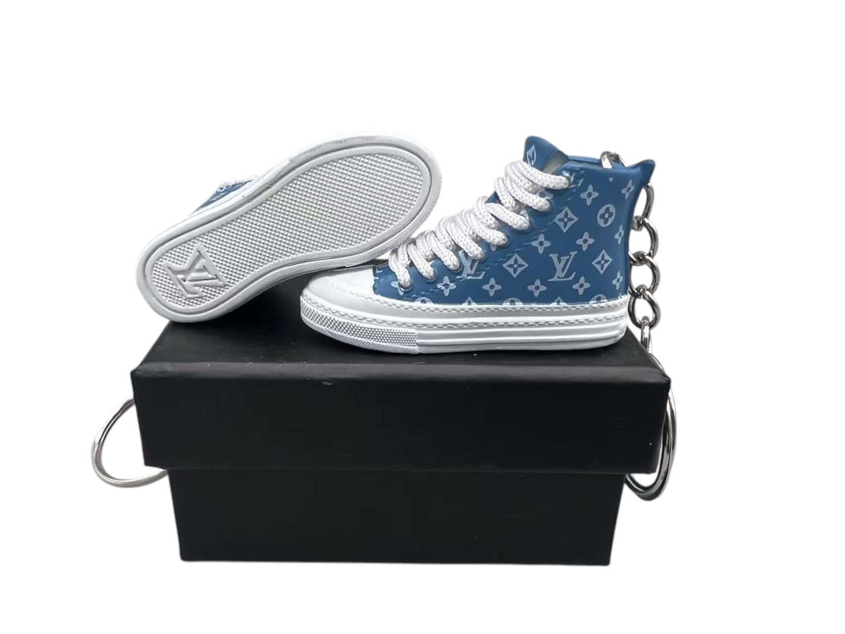 【Denim Blue】L.V Inspired  Stellar High Top Keychains image 0