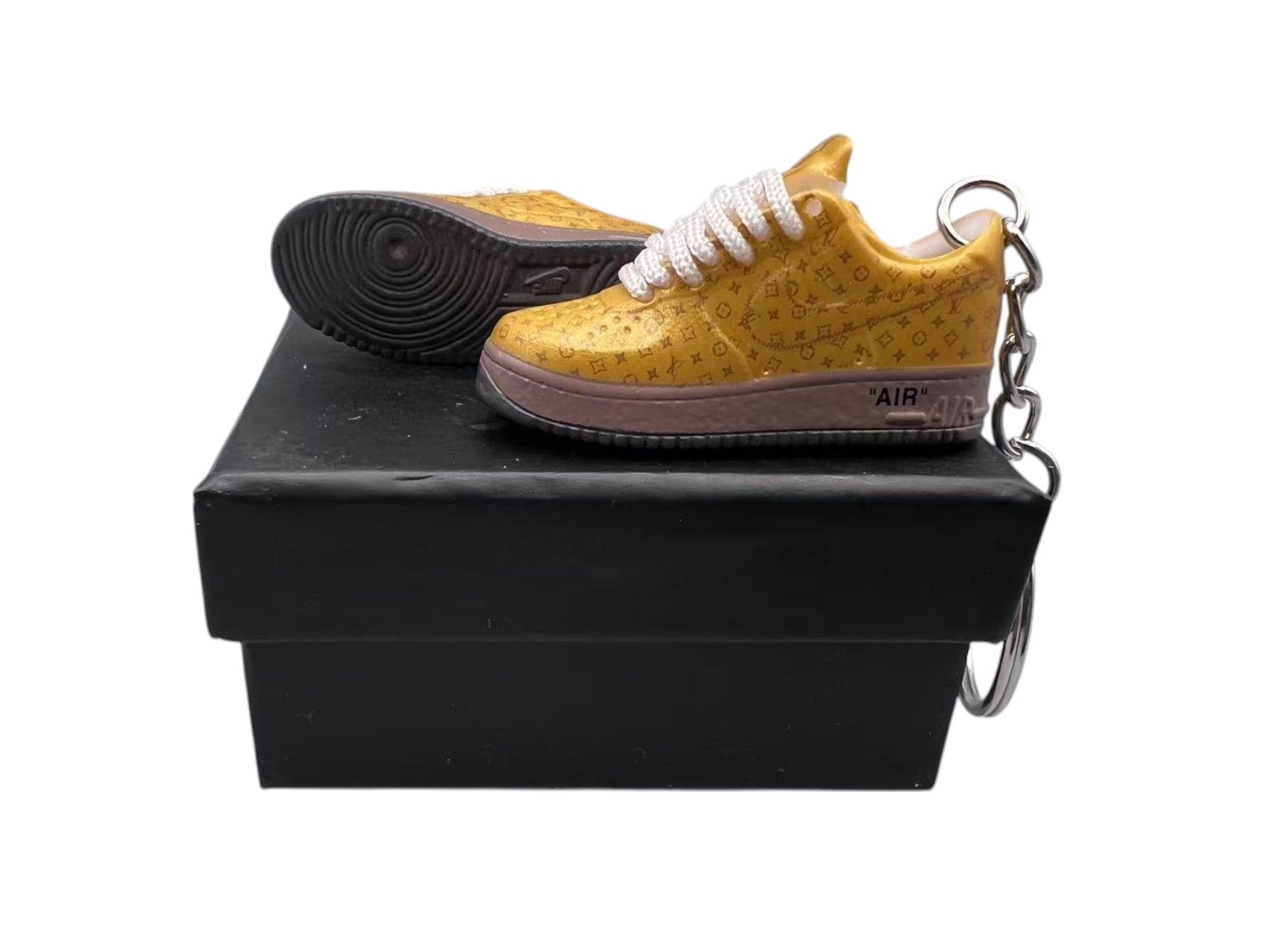 【 Metallic Gold】Air Force 1 Shoe Keychain image 0