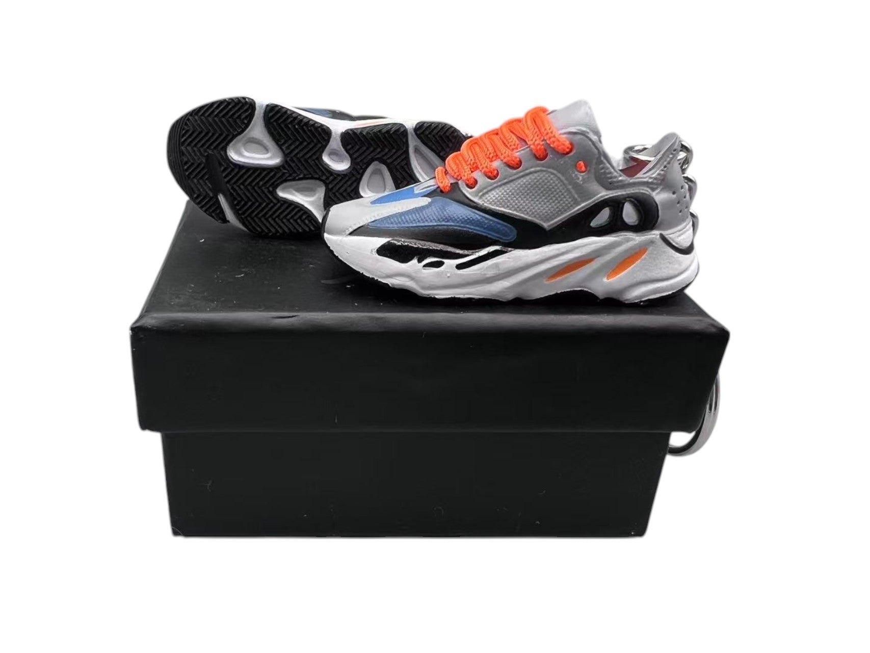 【Wave Runner 】 YZY 700 Orange Lace Shoe Keychain image 0