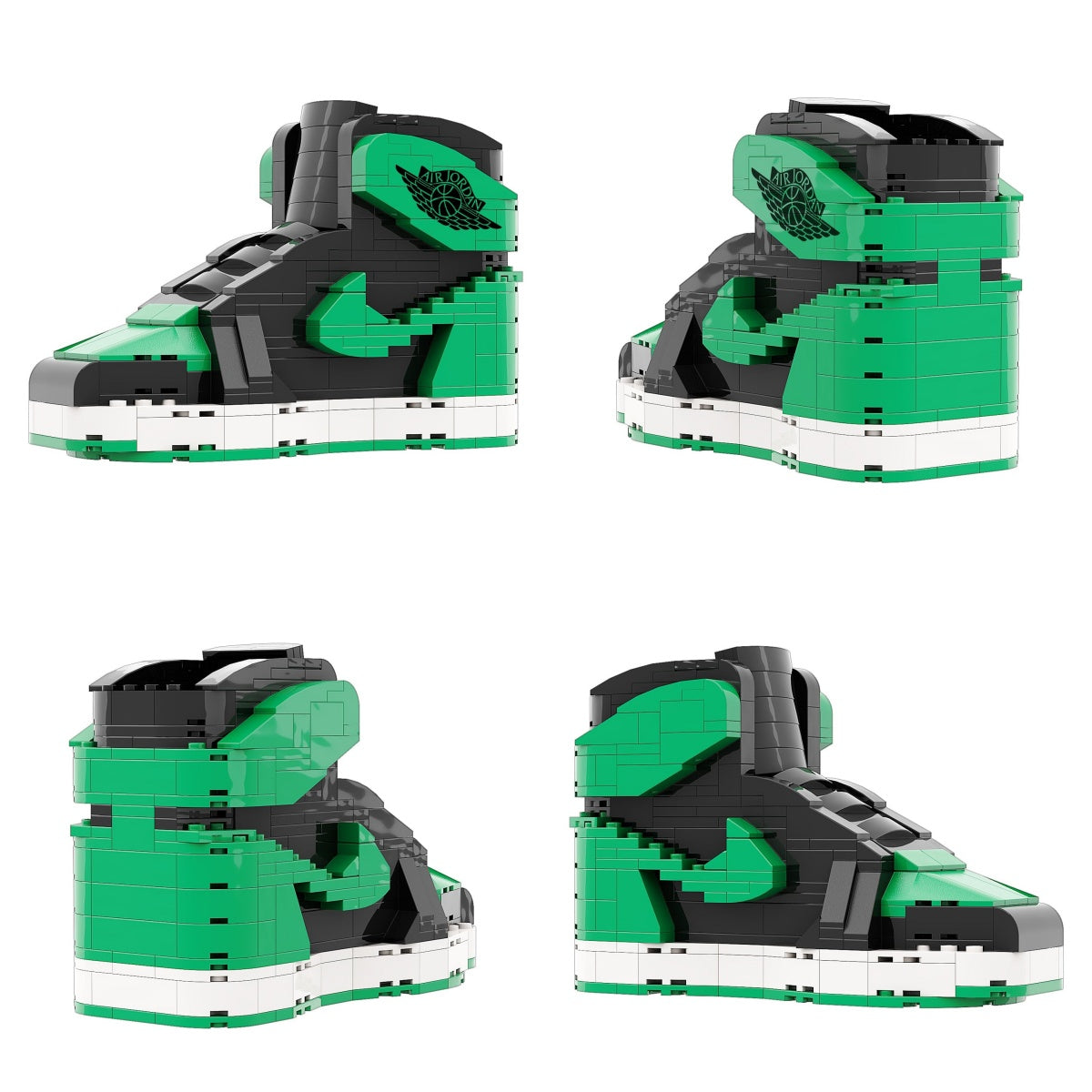 Artist Edition: AJ1 Pine Green Toe Sneaker Bricks