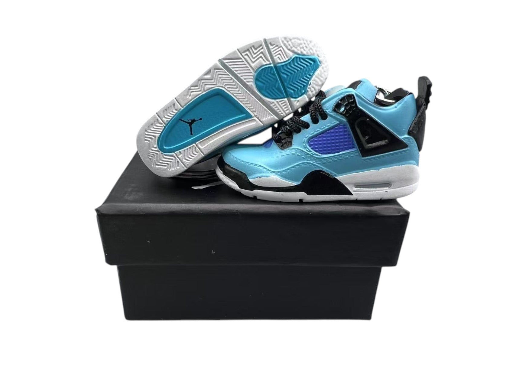 【Teal】Air Jordan 4 Shoe Keychain image 0