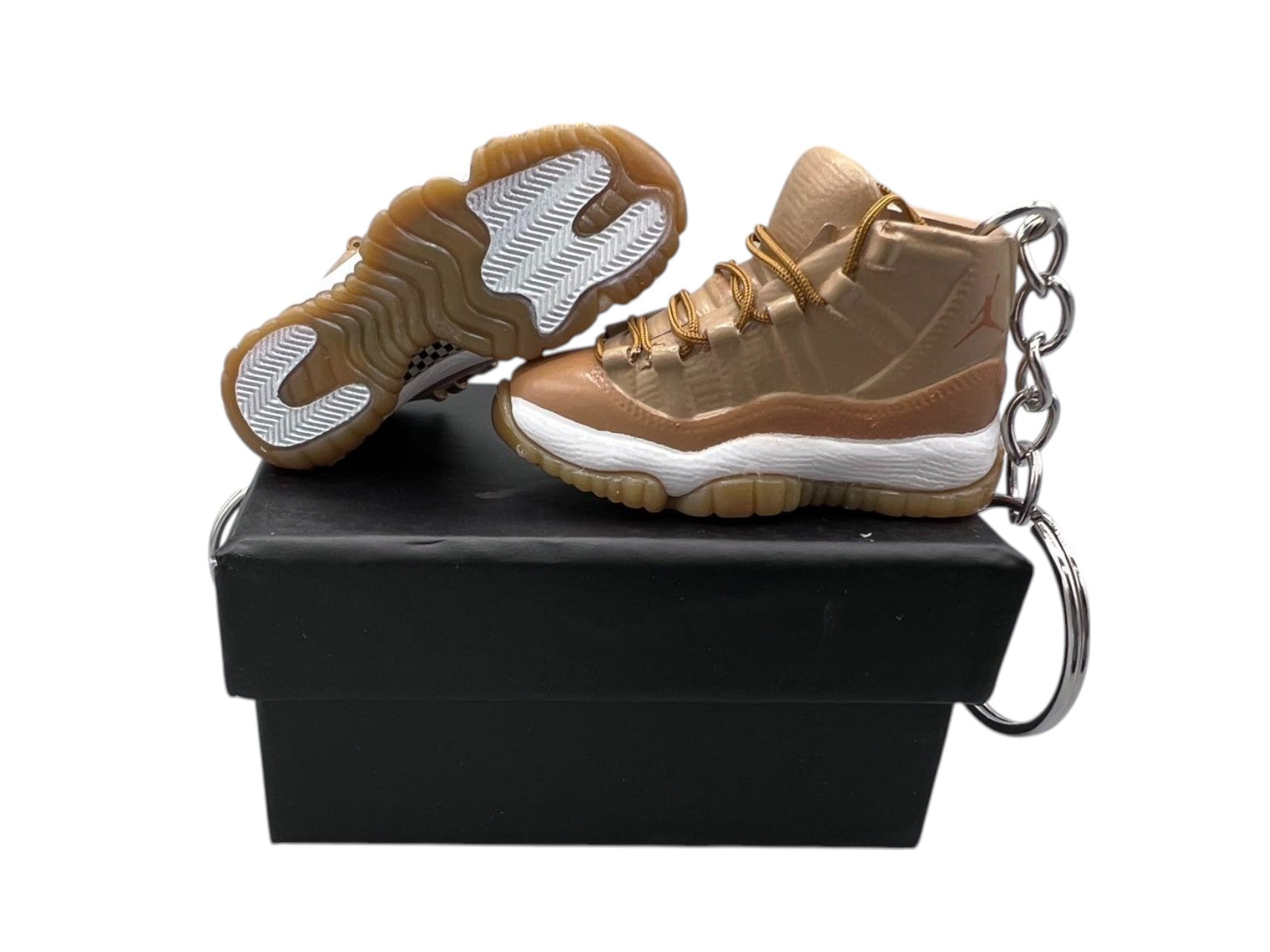 【Neutral Olive】Air Jordan 11 Shoe Keychain image 0