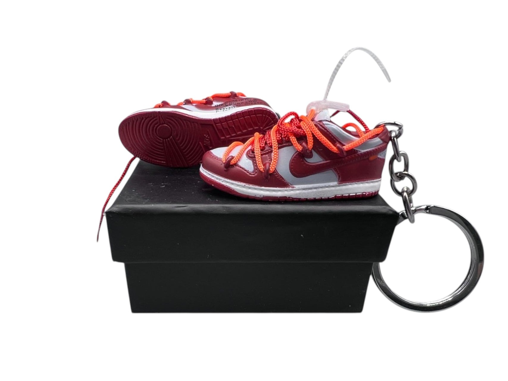 【Off-White University Red】SB Dunk Shoe Keychain image 0