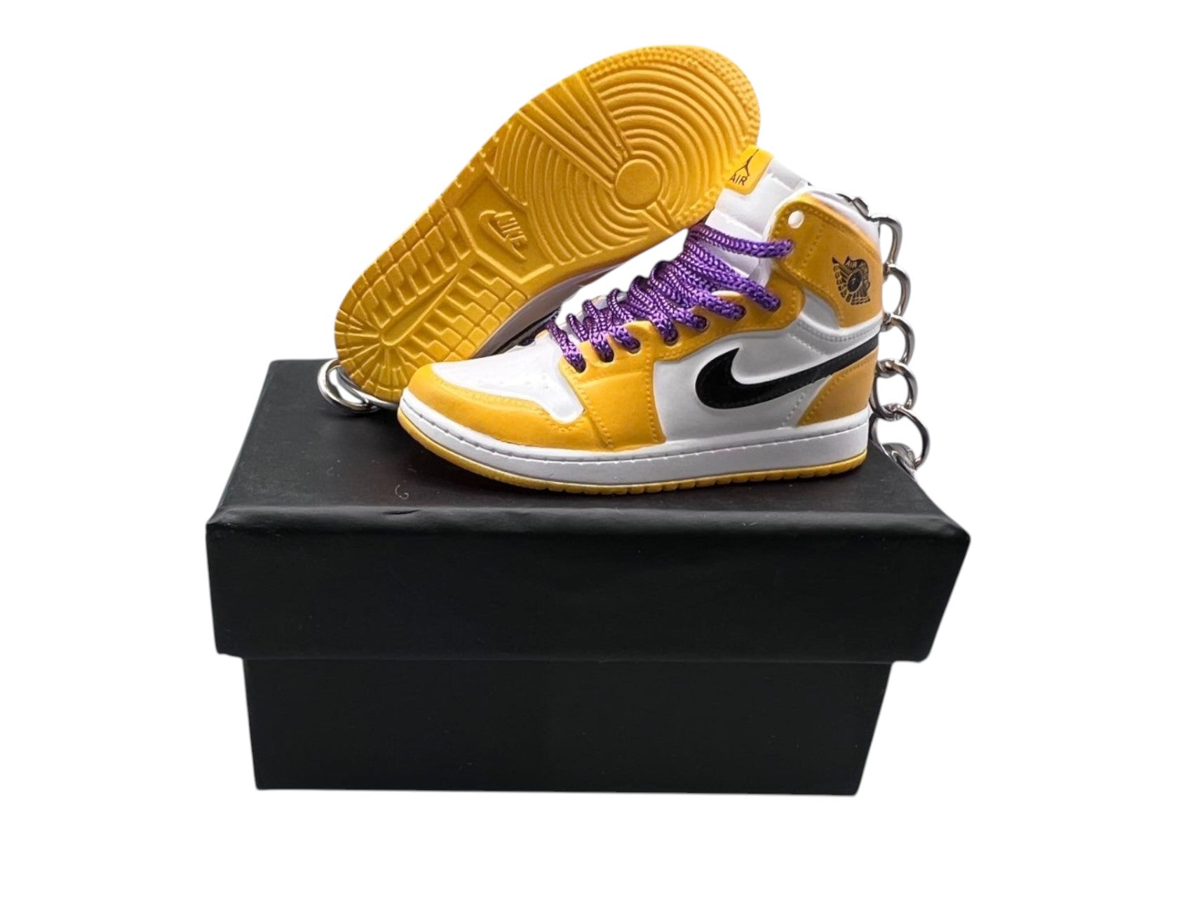 【Lakers】Jordan 1 Shoe Keychain image 0