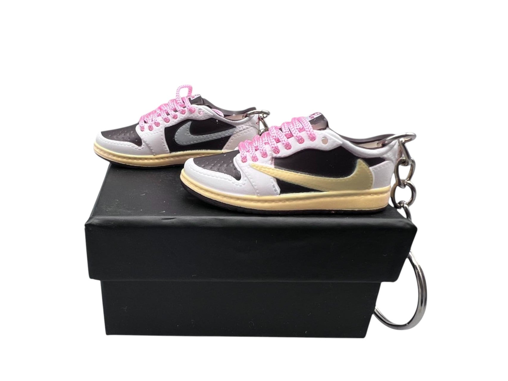 【Travis Scott Reverse Mocha 】Jordan 1 Shoe Keychain image 0