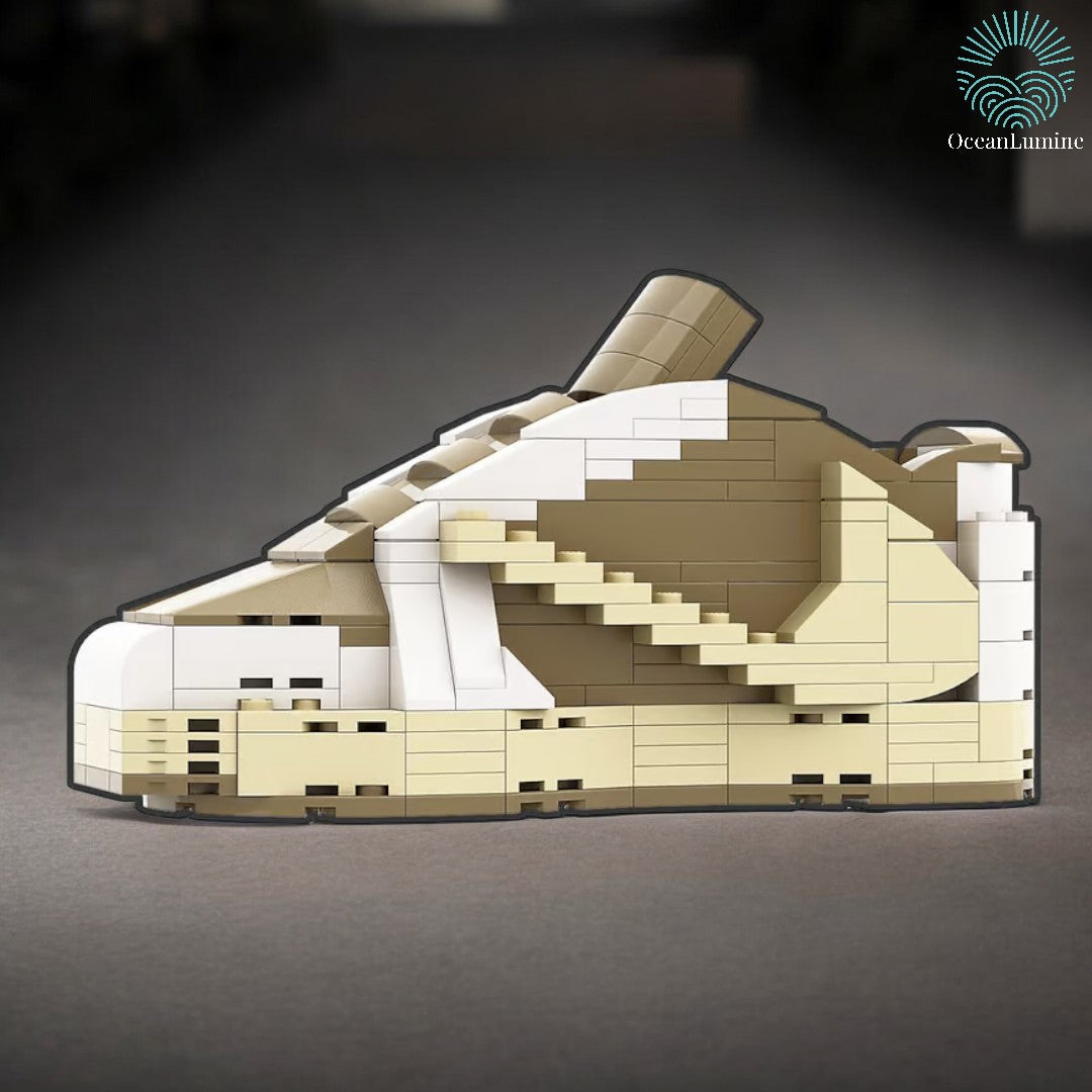 【Travis Scott Reverse Mocha】Jordan 1Bricks/Building Blocks/None Lego But Compati image 1