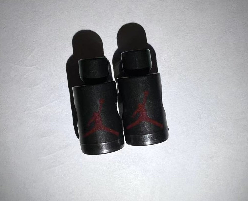 Nike Air Jordan VI Lace Locks Black Base With Red Jumpman image 2