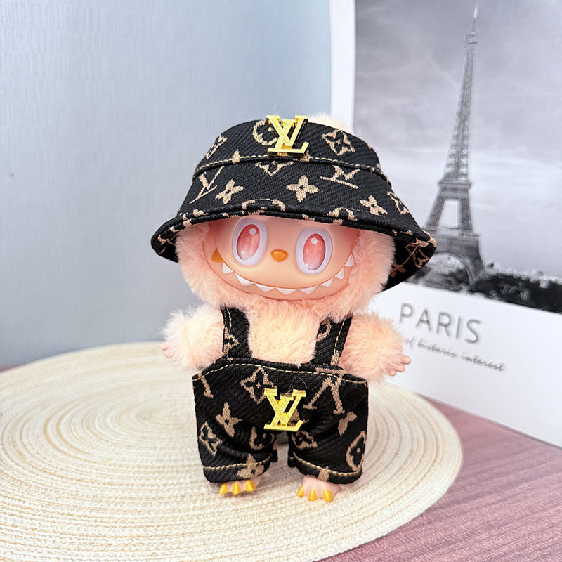 Black Overall Outfit for Labubu image 1