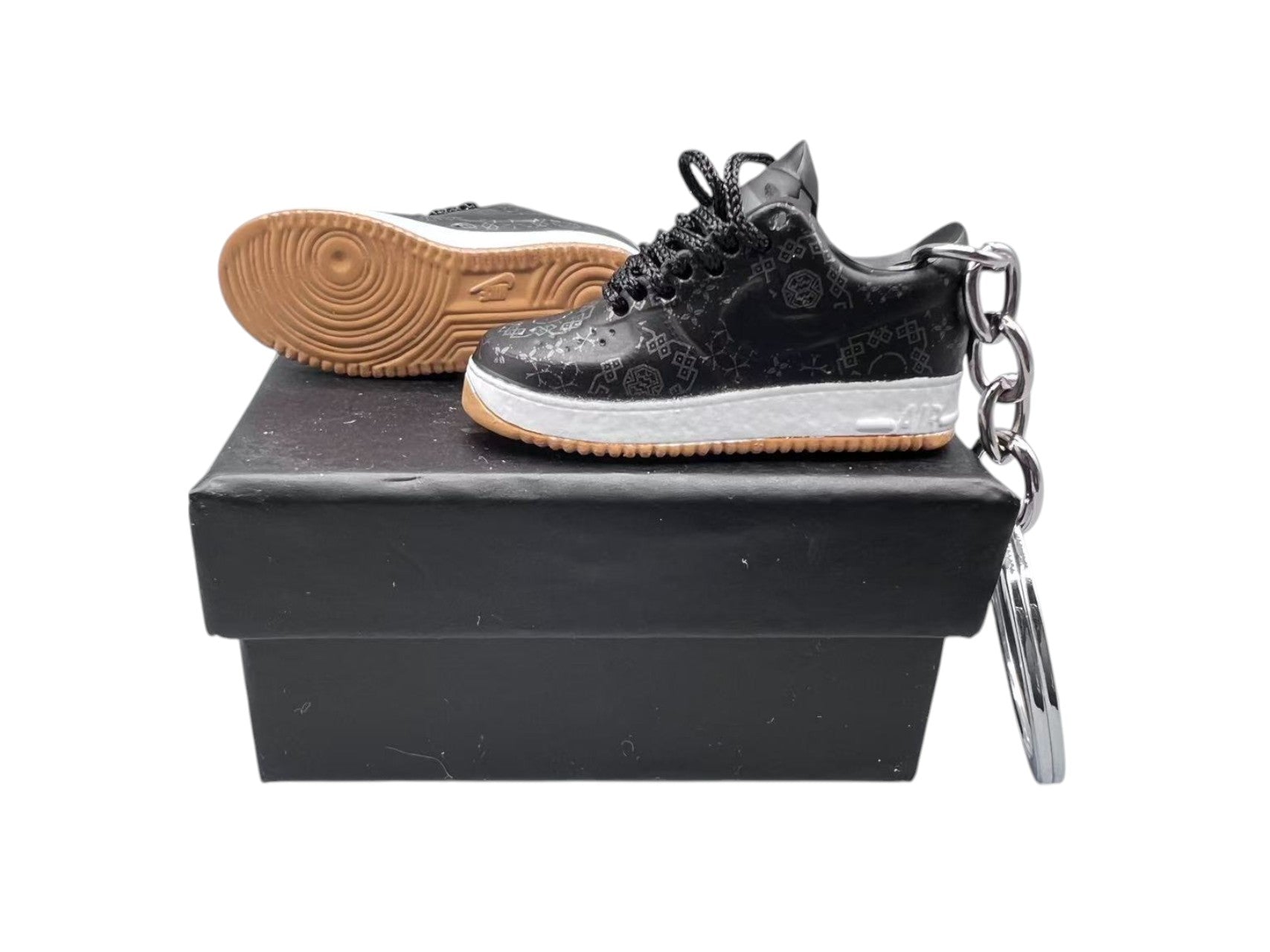 【Clot Black Silk】Air Force 1 Shoe Keychain image 0