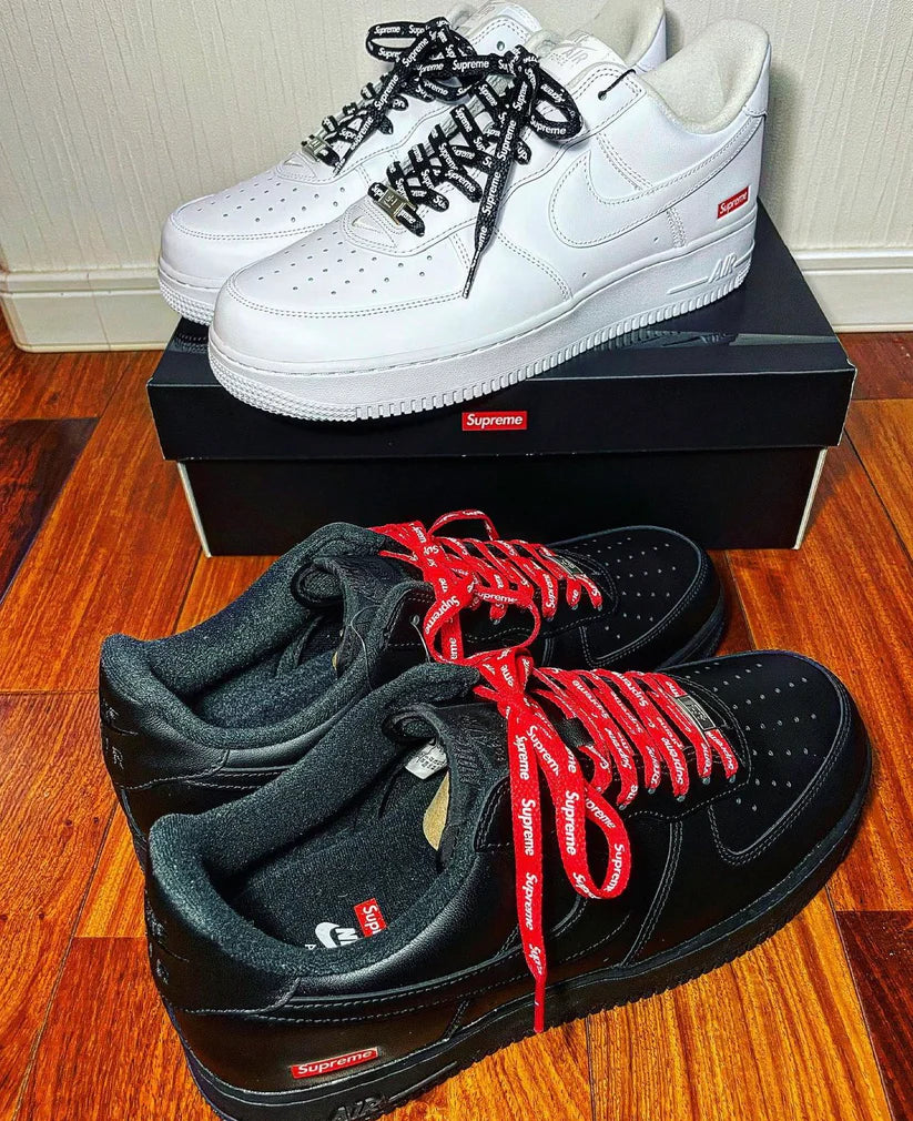 AF1 Supreme Shoe Lace 120/140/160cm Black or Red