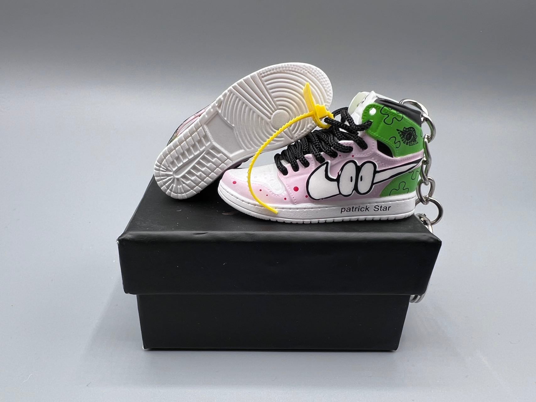 1:6 Scale Mini Sneaker – Doll Wear or Keychain - "Patrick Star Inspired"