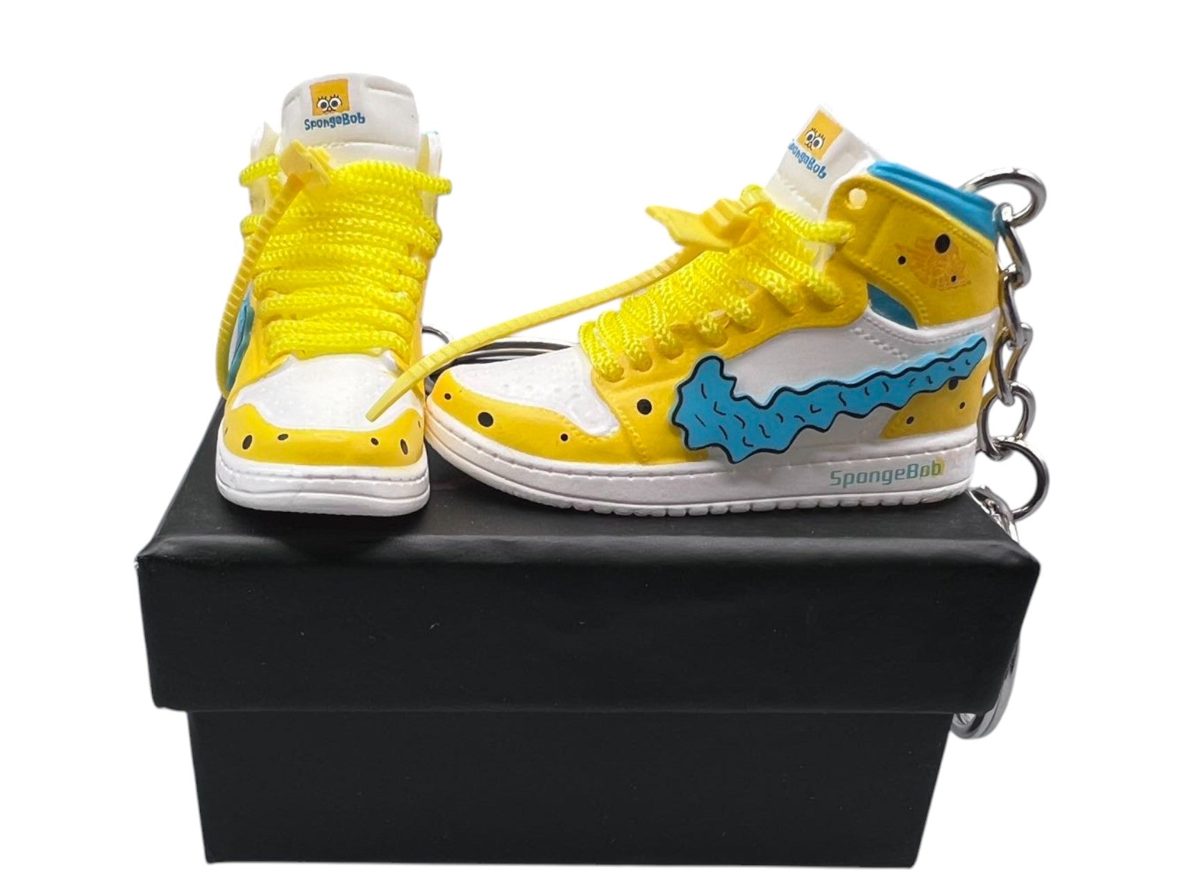 "SpongeBob" AJ1 Mini Sneakers-1/6 Scaled Shoes/ Keychains.