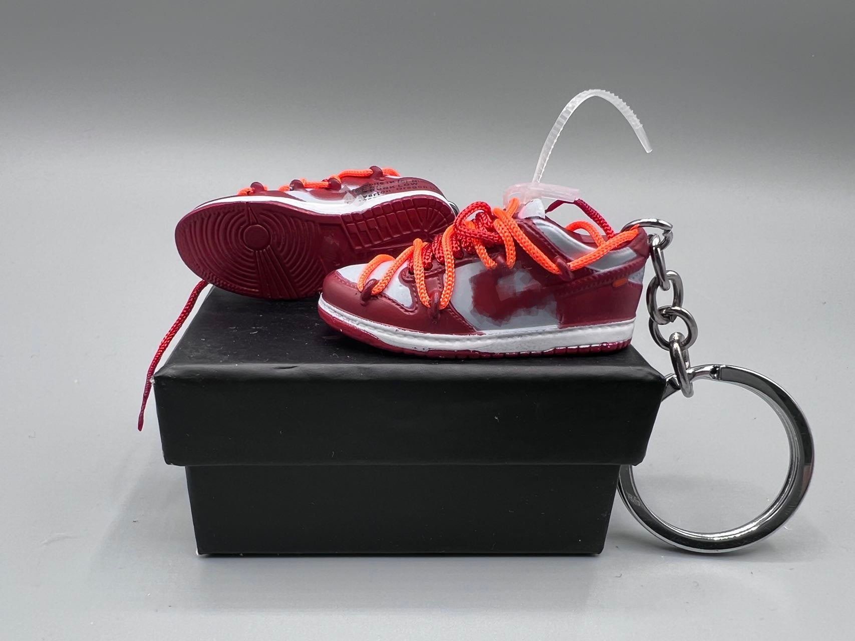 1:6 Scale Mini Sneaker – “Double Lace Red Varsity Inspired"