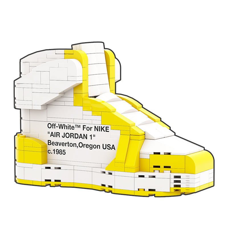 "Off-White Canary" Inspired Air Jordan 1 Bricks / Building Blocks Set