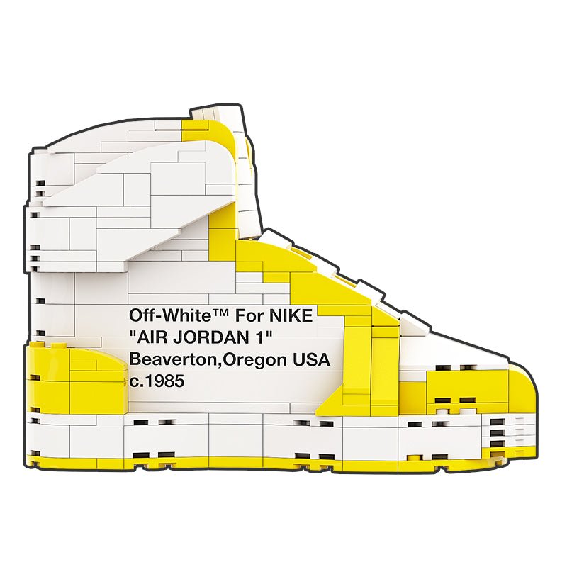 "Off-White Canary" Inspired Air Jordan 1 Bricks / Building Blocks Set