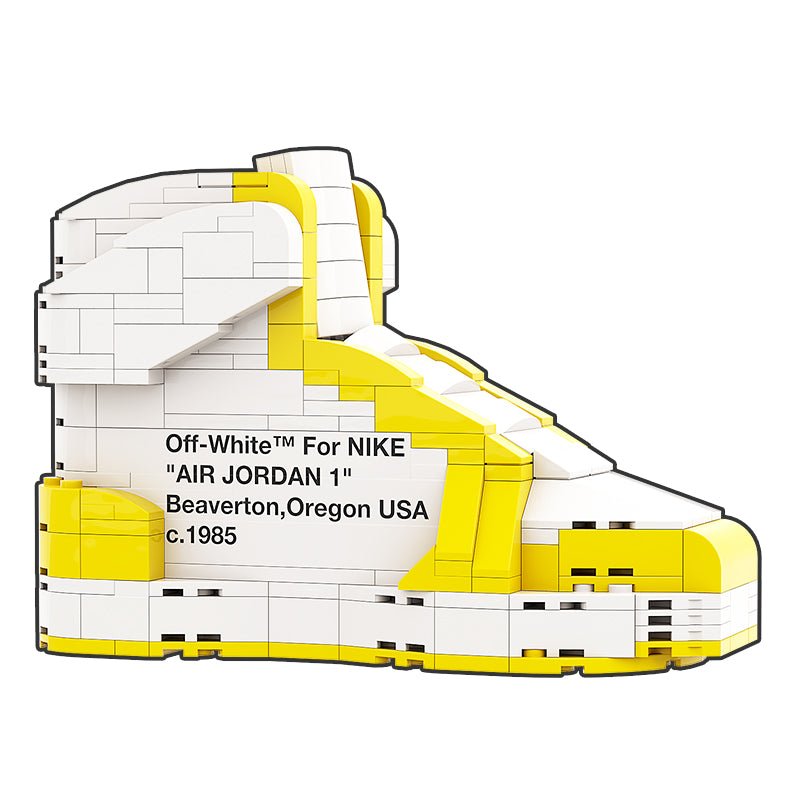 "Off-White Canary" Inspired Air Jordan 1 Bricks / Building Blocks Set