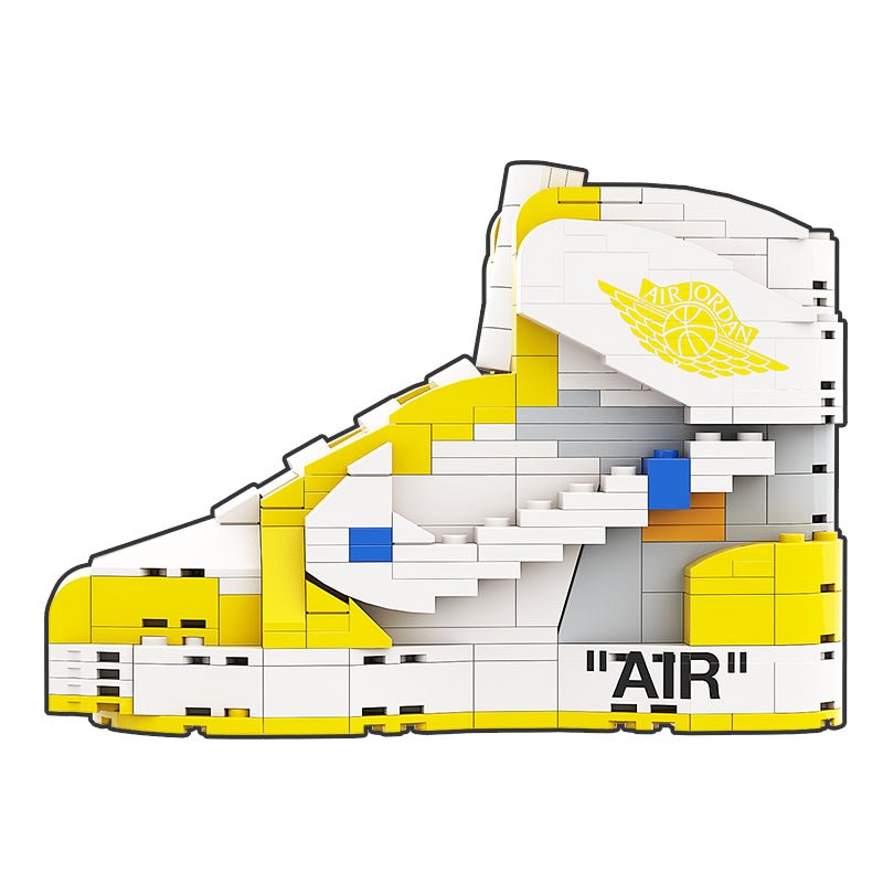 "Off-White Canary" Inspired Air Jordan 1 Bricks / Building Blocks Set