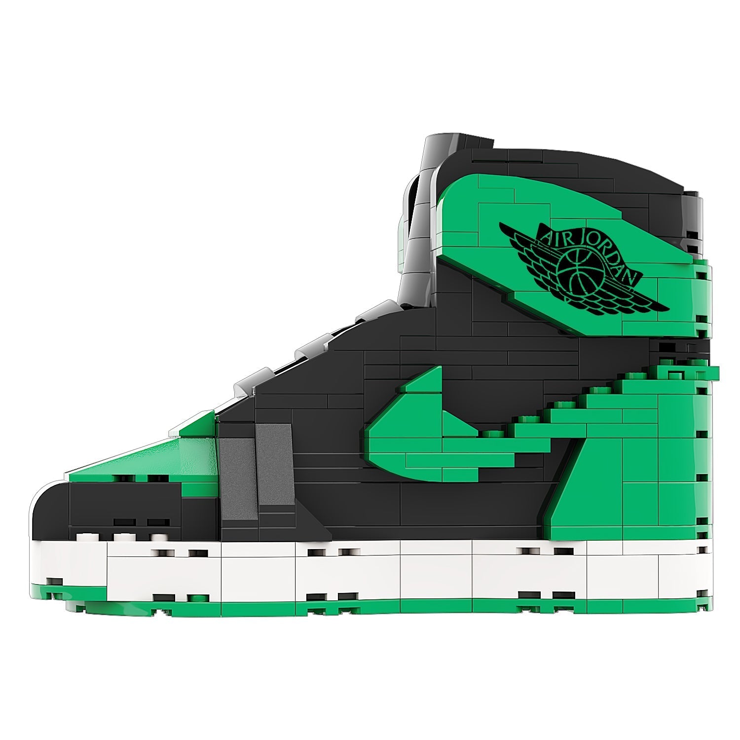 "Pine Green 2.0" Inspired Air Jordan 1 Bricks / Building Blocks Set