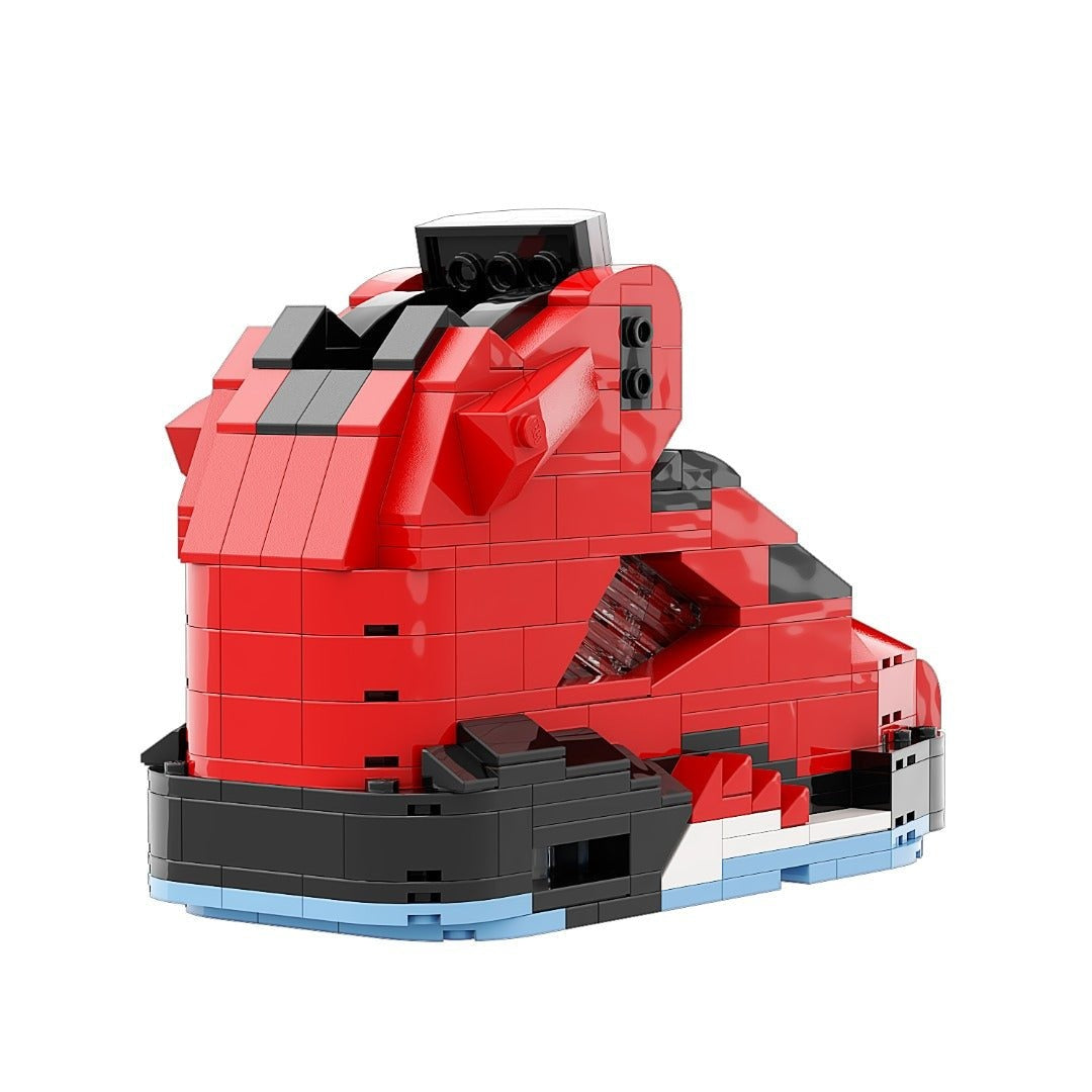 "Raging Bull Red" Inspired Air Jordan  Bricks / Building Blocks Set
