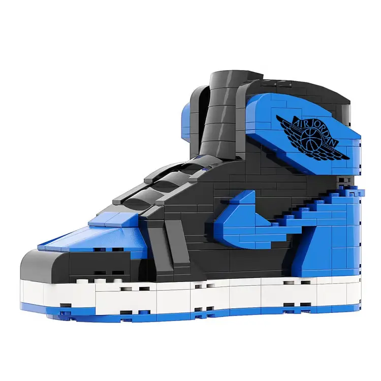 "Black Royal" Inspired Air Jordan 1 Bricks / Building Blocks Set