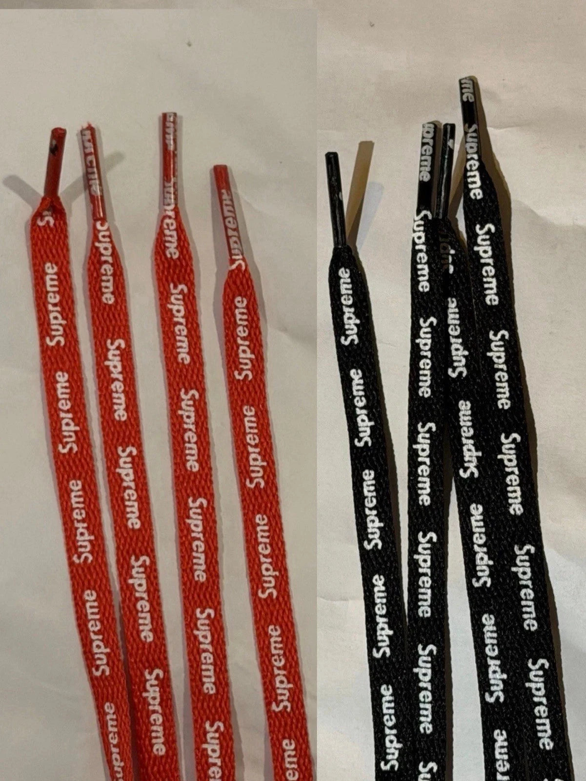 AF1 Supreme Shoe Lace 120/140/160cm Black or Red For AJ Dunks, Air Force 1