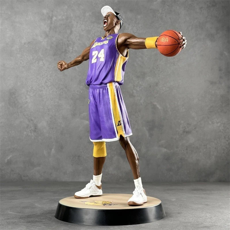 NBA Kobe Bryant Lakers Figure Statue Commemorative Model Boxed 13in Purple