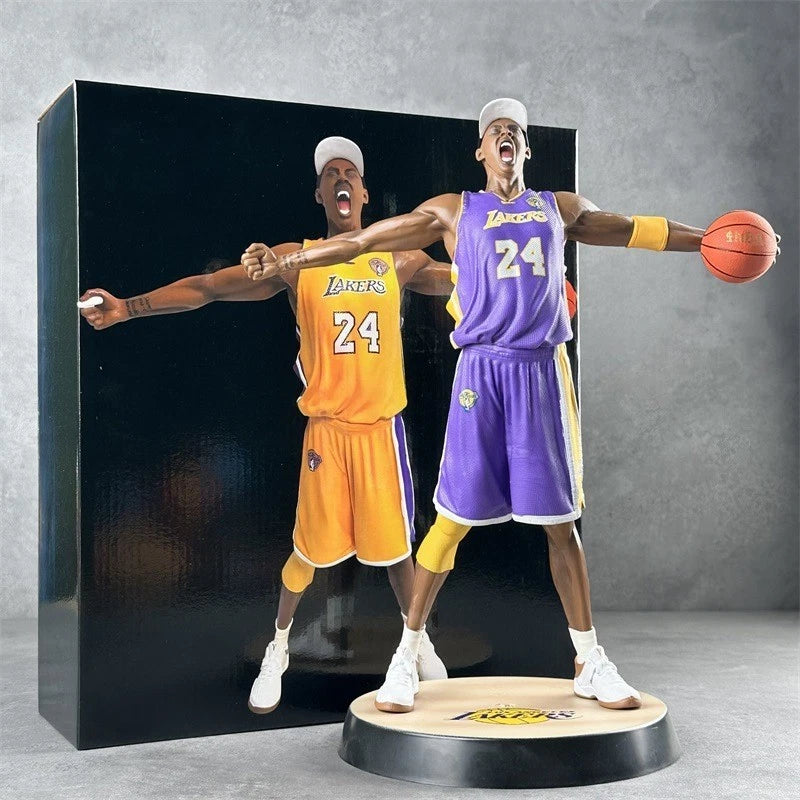NBA Kobe Bryant Lakers Figure Statue Commemorative Model Boxed 13in Purple