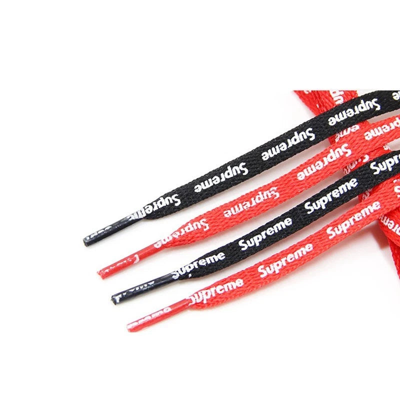 AF1 Supreme Shoe Lace 120/140/160cm Black or Red For AJ Dunks, Air Force 1