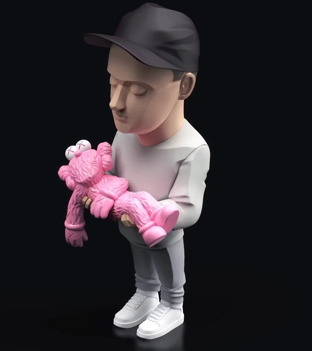 Celebrity Artist Actor Designer Culture Luxury Figure (Bryan Donnelly KAWS Pink)