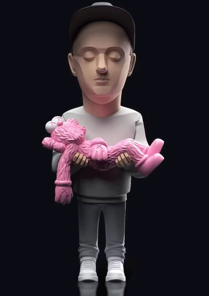 Celebrity Artist Actor Designer Culture Luxury Figure (Bryan Donnelly KAWS Pink)