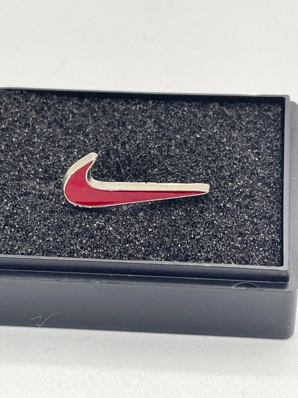 Nike Swoosh Red Logo Enamel Pin