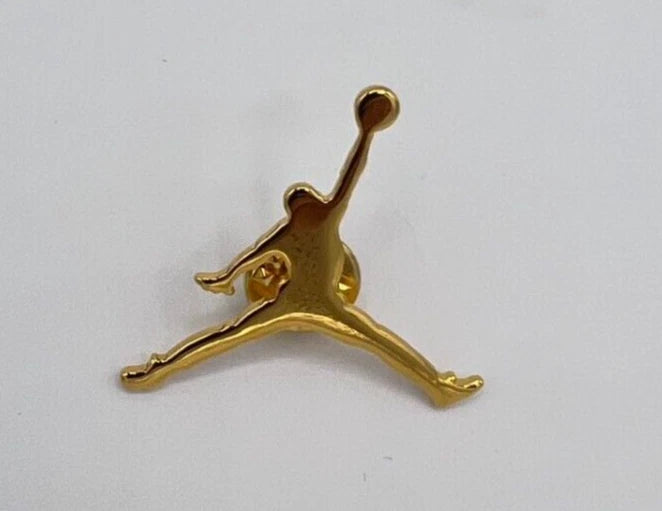 Air Jordan Jumpman Gold Logo Enamel Pin back
