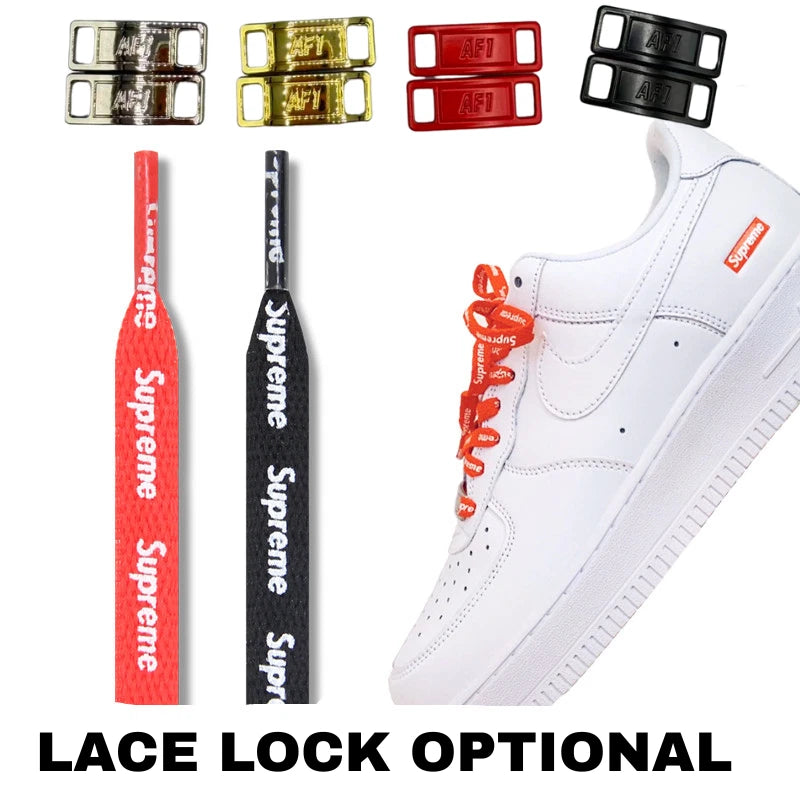 AF1 Supreme Shoe Lace 120/140/160cm Black or Red For AJ Dunks, Air Force 1